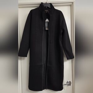 Truth by Republic Black Long Scuba Coat